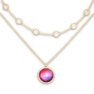 Connie Craig Carroll Jewelry Juliette Gem Necklace 2-piece Set