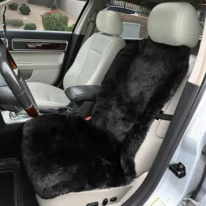 Sheepskin Car Seat Cover Topper, Dash Designs Genuine Sheepskin Seat Cushion, Universal Bucket Seat Protector, Car Interior Accessories