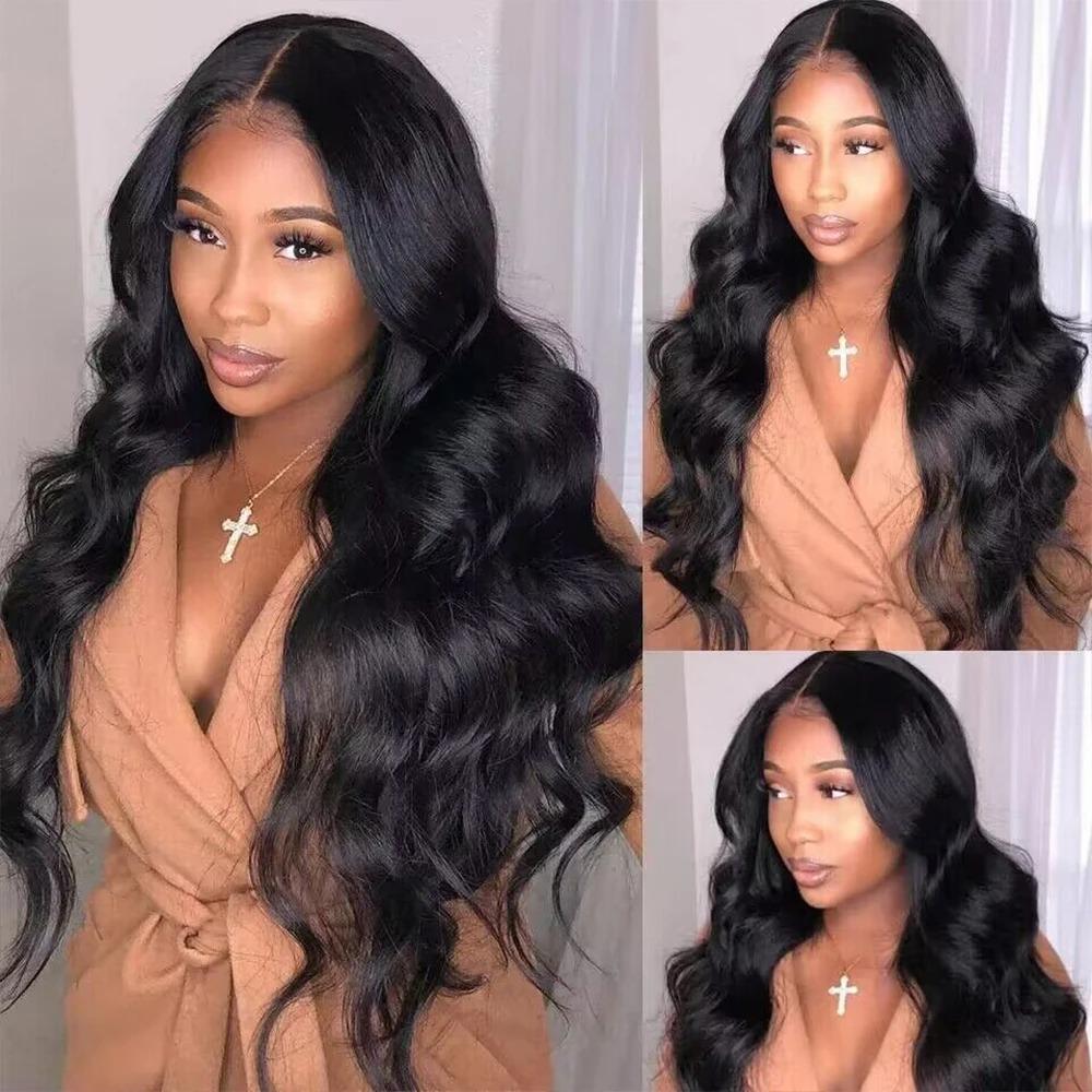 V Part Wig Human Hair Body Wave 180% Density Glueless Upgrade U Part Wig with Drawstring Natural Black No Leave Out No Sew In V Shape Clip In Half Wig for Women Beginner Friendly #DealsForYouDays