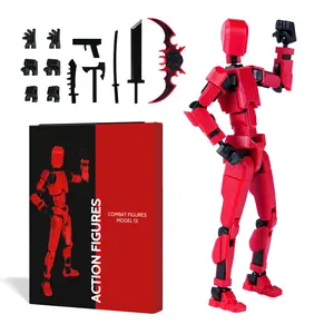 Titan13 T13 Action Figure, 3D Printed Multi-Jointed Robot Toy, Pre-Assembled Movable Figure with Gift Box for Collectors and Desk Display