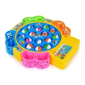 Kids Electric Fishing Toy  | 360° Rotating Fish Game + Dynamic Music, Educational Interactive,Kids Play Set,Tabletop Fishing GameWater Play Toy,Parent-Child Interactive Toy,For Boys & Girls Family Interactive Toy,