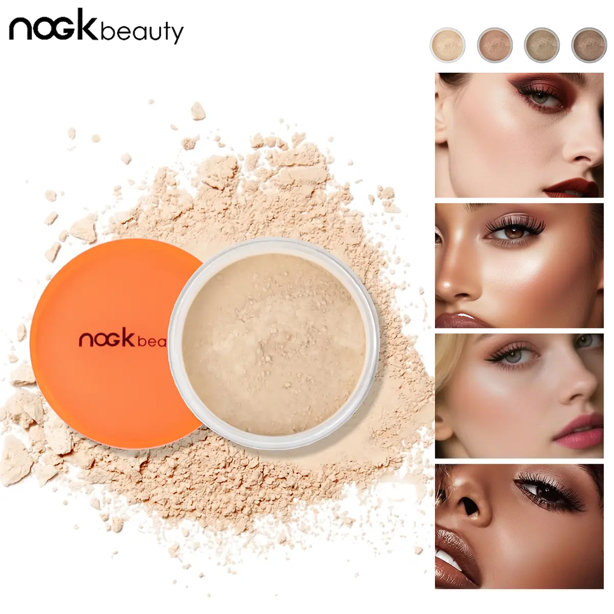 Oil Control Cosmetic Loose Powder - Smooth Blurring Setting Powder with Waterproof Long-Wear Formula, Soft Matte Finish, Shine-Control Effect for Fresh Skin, Ideal for Everyday Makeup, Travel Use