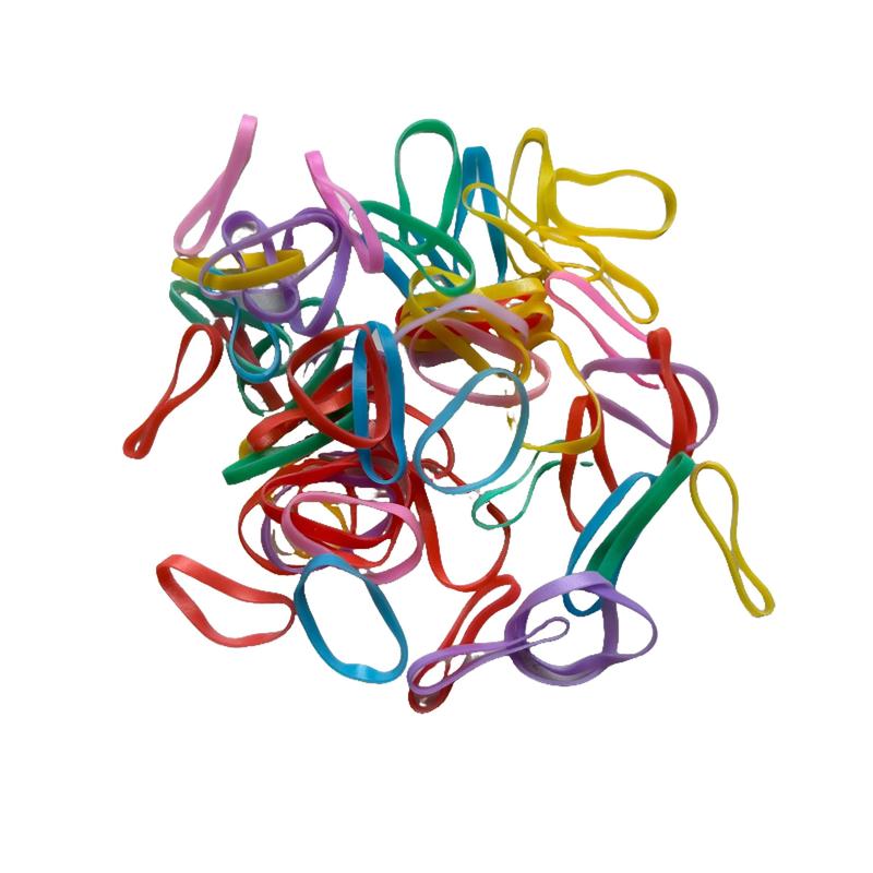 Girls Colourful Disposable Rubber Band Hair Ties Headband  Ponytail Holder Bands Hair Accessories Ponytail wig Elastics