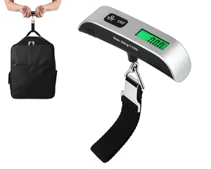 Digital Luggage Scale 110lbs Portable Suitcase Weighing Scale with Backlit LCD Display & Hook for Travel Accurate Weight Measurement