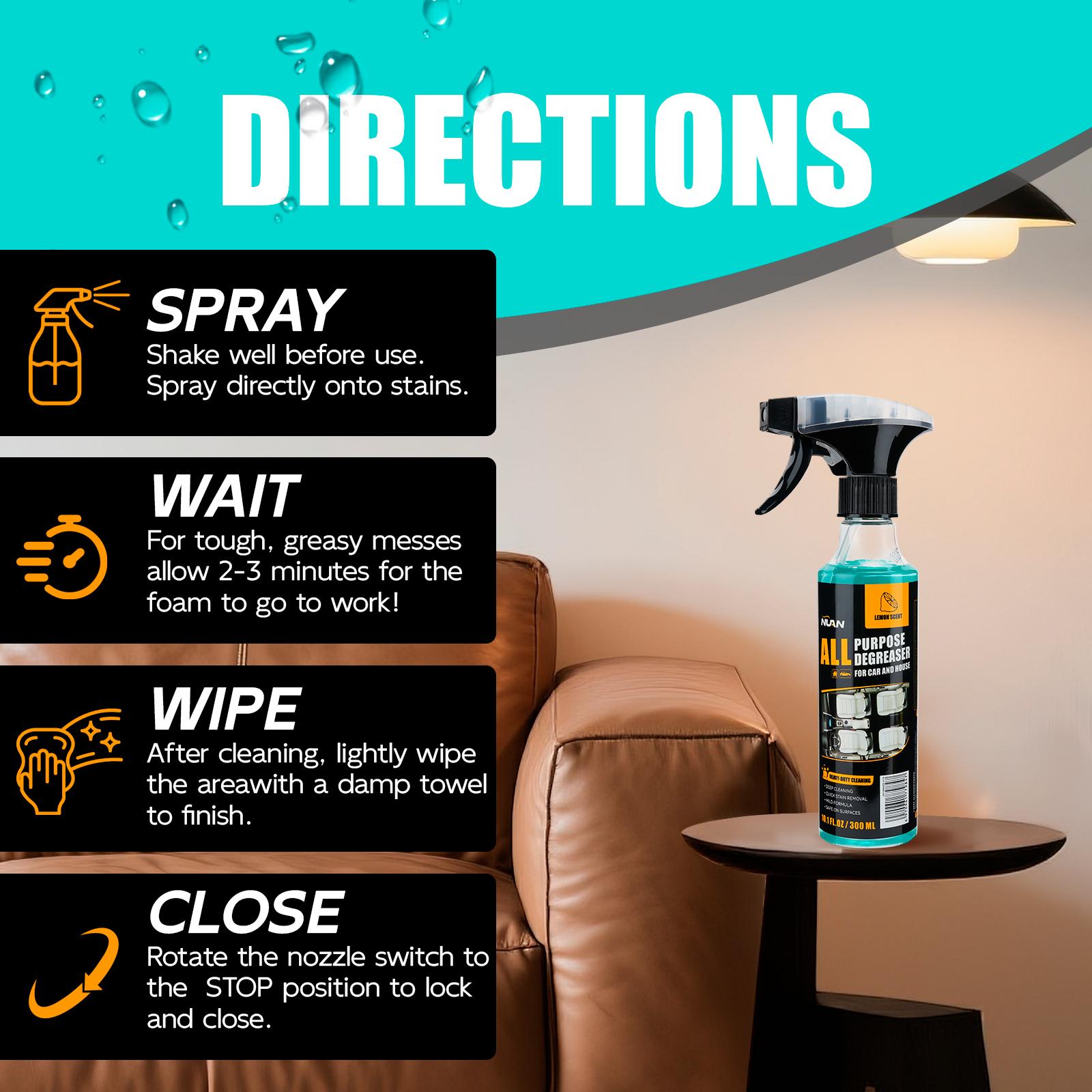 Nuan Heavy Duty Degreaser Professional High-Efficiency Degreaser, Fast Grease & Grime Removal, Time-Saving & Labor-Saving!NUAN heavy duty degreaser