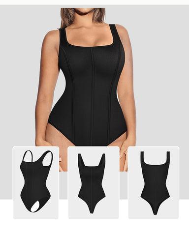 FeelinGirl Bodysuit for Women Tummy Control Thong Body Basic Comfort Womenswear Breathable Shaper Tops Comfortable Shapewear
