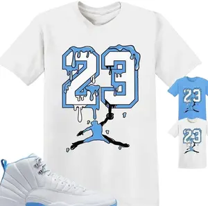 Adult Unisex Graphic Shirt To Match AJ 12 Melo 2025 Sneaker Matching Tee Drip Dripping 23 T-Shirt, 90s Hip Hop Streetwear Heavy Cotton, Y2K Retro Style Comfortable Unisex Top APO7 4