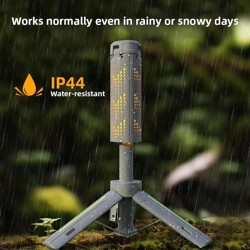 BougeRV 8000mAh Camping Light with Adjustable Stand 3.4 ft 1800 Lumen Cordless Work Light 3 Adjustable Heads Dimmable Emergency Flashlight Telescopic Tripod for Garage Outdoor Gift