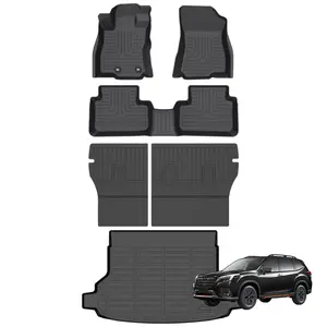 COLANAT for Subaru Forester 2025 (Gas Only - Not Hybrid/Wilderness) Floor Mats & Cargo Liner Set, 3D Custom All-Weather High-Wall Waterproof Flexible Durable Eco-Friendly Odorless Scratch-Resistant Non-Slip Easy Clean Fire-Resistant