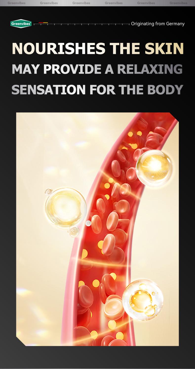 Greenvibes 2 Moisturizer Body Massage Gel Natural Ingredients Gentle Formula Easy to Use