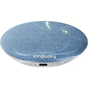 Kinglucky Pillow Speaker for Sleeping, Mini Bluetooth Speaker Under Pillow with Built-in Pink Noise White Noise Sound Machine for Sleeping, Headphone-Free Sleep Speaker for Side Sleeper Blue