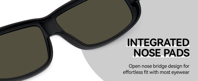 Polarized Fit Over Sunglasses for Men, Fashion Accessories for Outdoor Activities, Stylish Glasses, Polarized 100% UV400 Protection, Classic Sports Style Lightweight Design ST0006