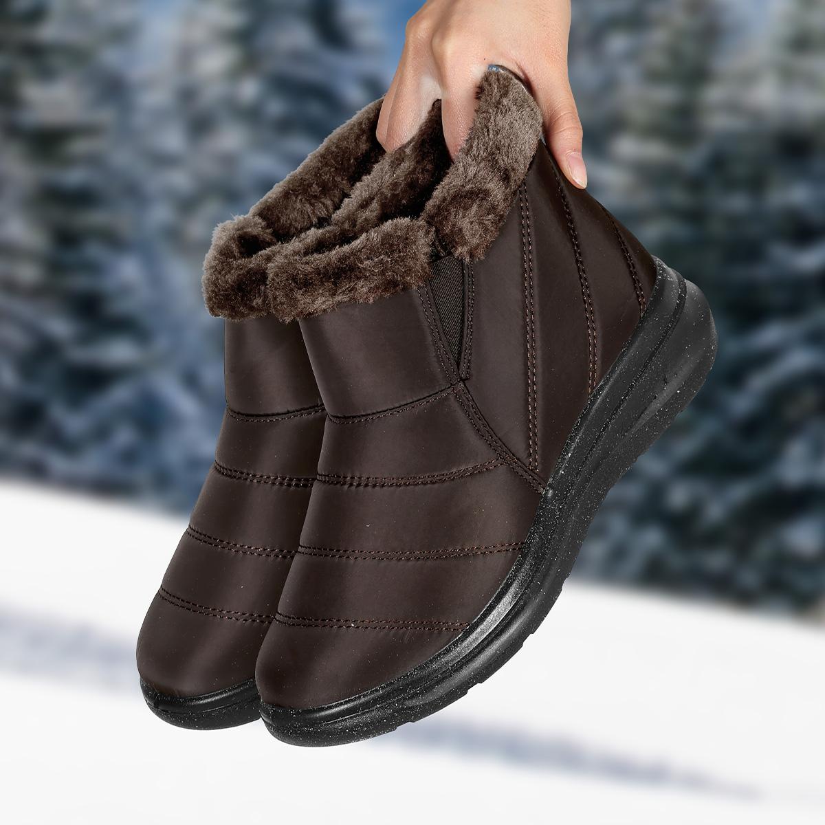 Mysoft Women's Winter Snow Boots, Warm Fur Outdoor Shoes, Womensfashion Footwear, Winter Boots for Women, Perfect Valentine's Day Gift  Girl