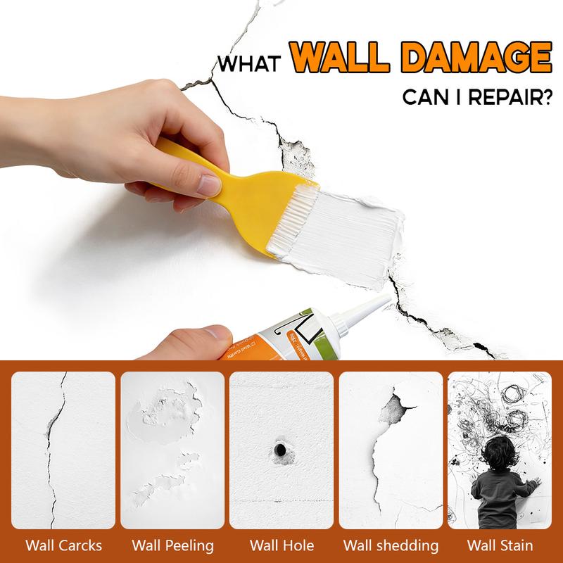 Drywall Patch Repair Kit 250g Wall Mending Agent Multi-functional Quick-drying Paste Adhesive Heavy Duty Concrete Sealant Waterproof Self-adhesive
