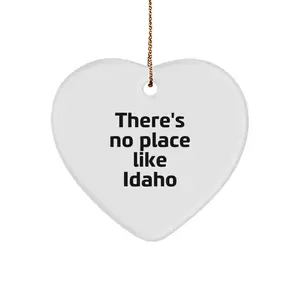 Idaho Heart Ornament, Funny Quote Idaho Gifts, Christmas Unique Gifts from Friends to Family