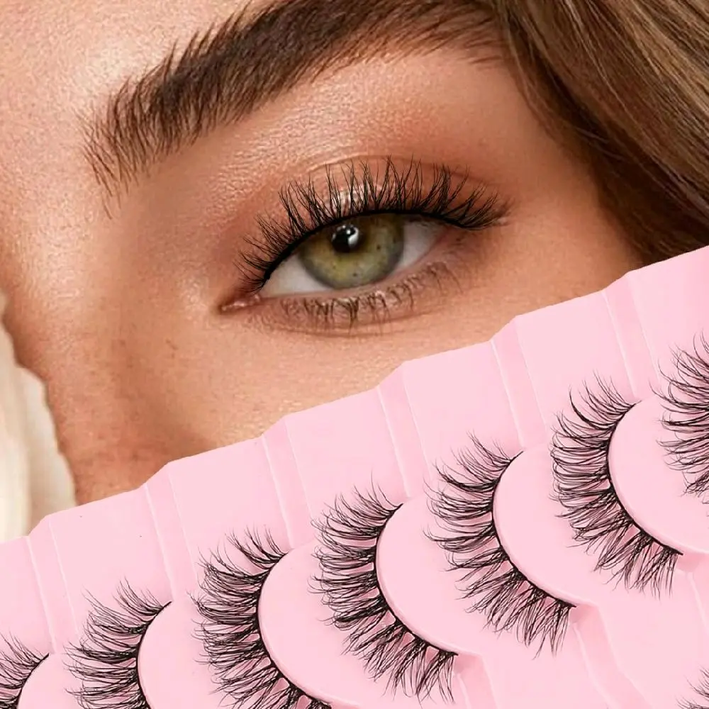 Korea-Style No-Glue Eyelashes, Natural Makeup Look, Easy Application Eyelash Extension Tool for Beauty & Personal Care