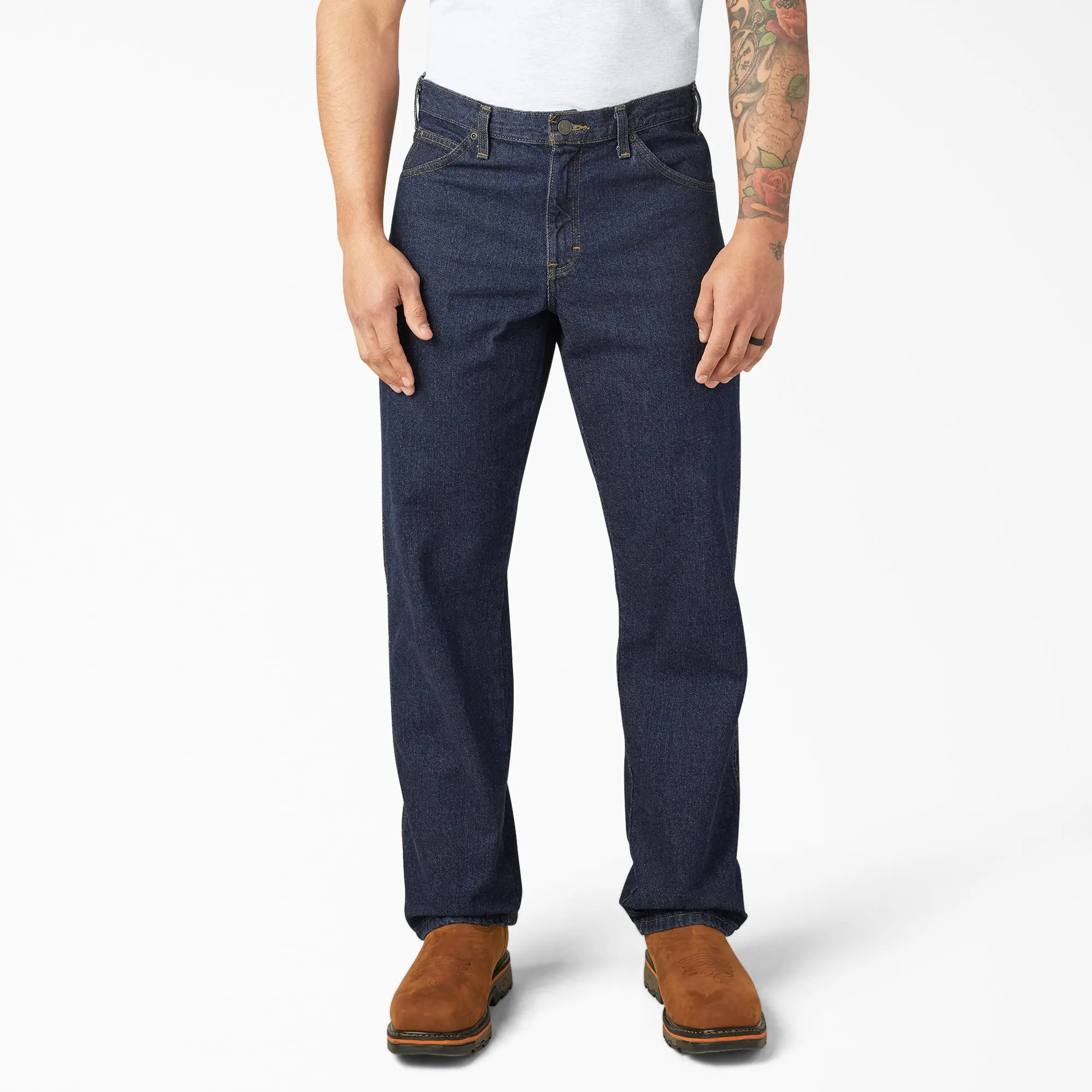 Dickies Regular Fit Jeans, Regular Fit Utility Pockets Denim, Workwear Streetwear Casual