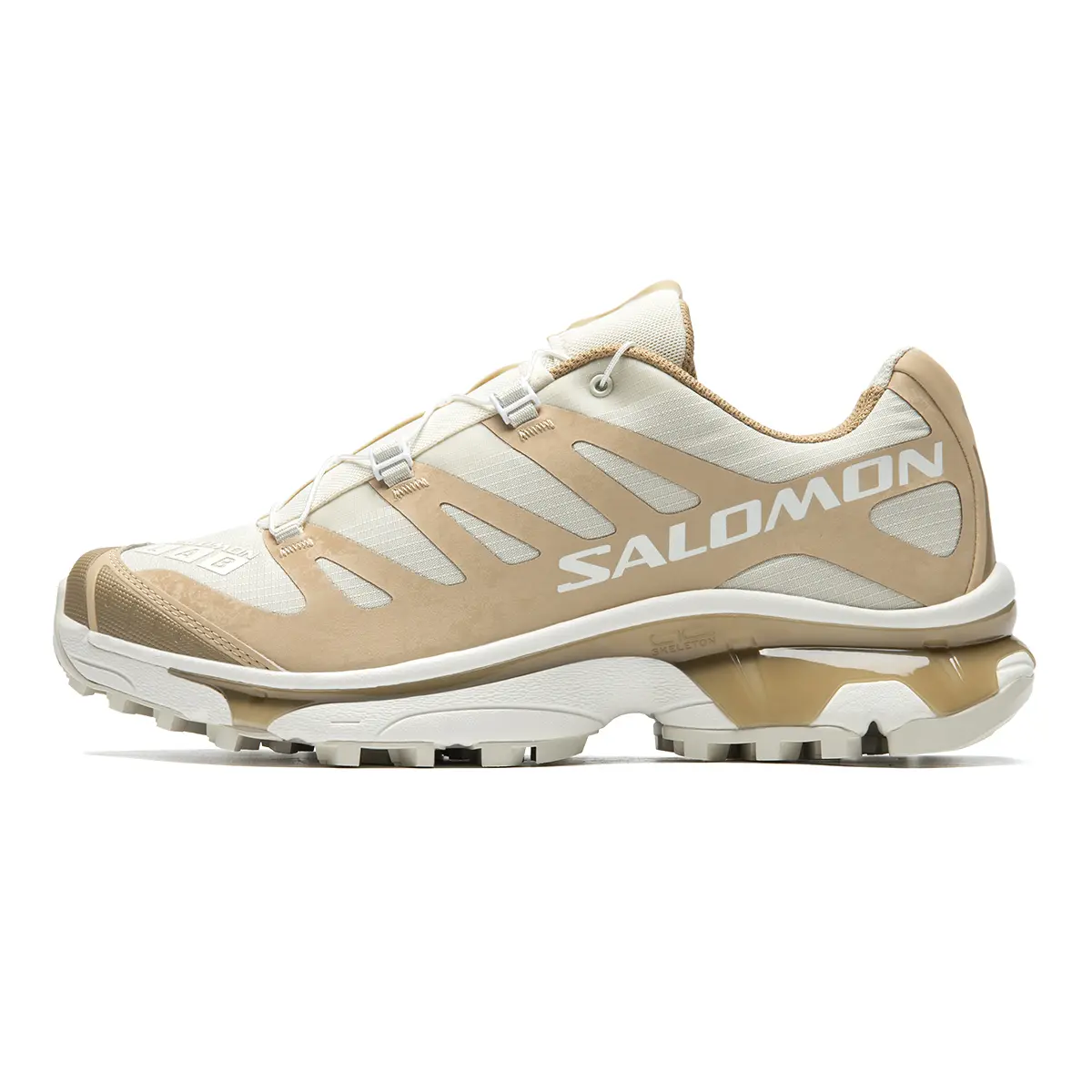 Salomon XT-4 OG Protective Low-Top Lifestyle Sneakers - Men's & Women's Round Toe, Non Slip, Outdoor, Soft Soled Sneakers Trainer Shoes with Cushioning, Breathability, Lightweight Comfort (Beige, House White) x Maison Mihara
