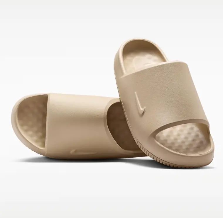 Nike Calm Slide 2.0 Linen Khaki Tan Brown Men's Slides SKU: IB0183-200 Footwear Athletic Sandals Slides for Men Men's Shoes Gym Shoes