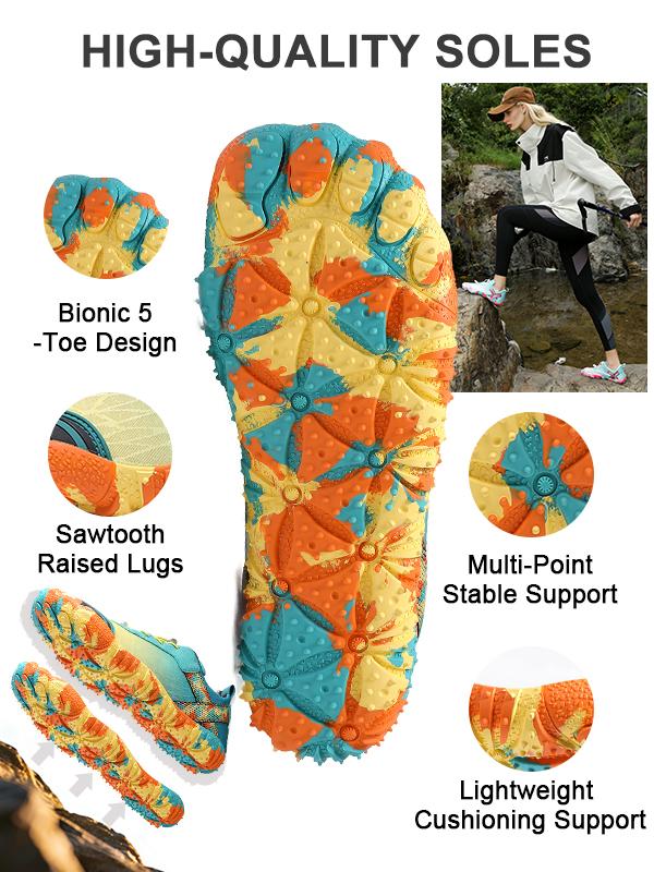 Lxso Barefoot Walking Shoes Women Men Color block Camo Comfortable Water Shoes Beach Outdoor Running Sneakers Casual Trainer Ideal Thanksgiving Christmas Gift