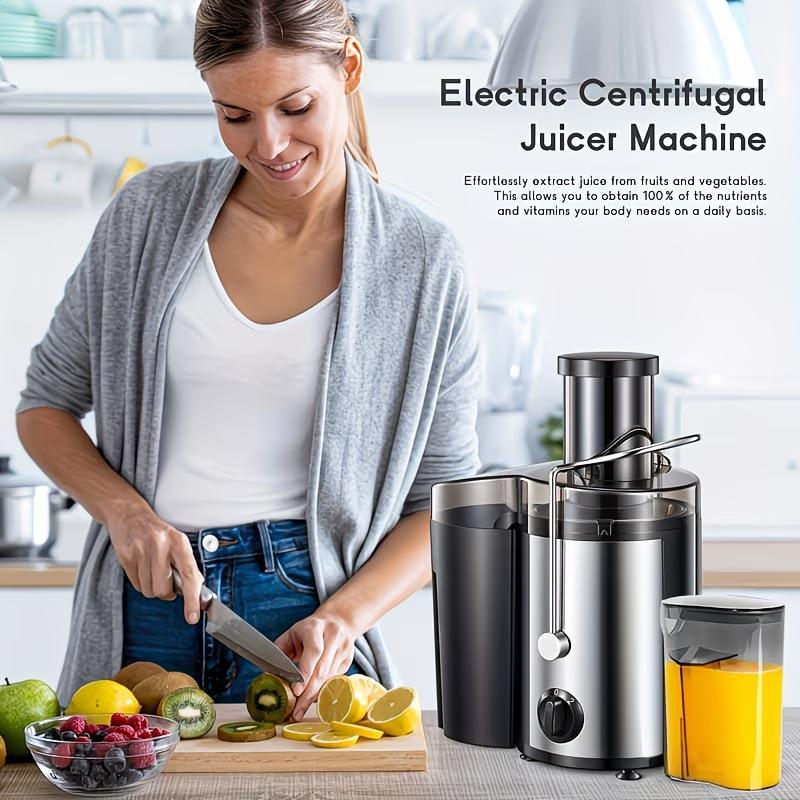 Electric Juicer Machine, 1000W Centrifugal Juicer Extractor with 2.6" Feed Chute, 2 Speeds Juice Maker for fruit carrot orange apple pomegranate Vegetable, Easy to Clean