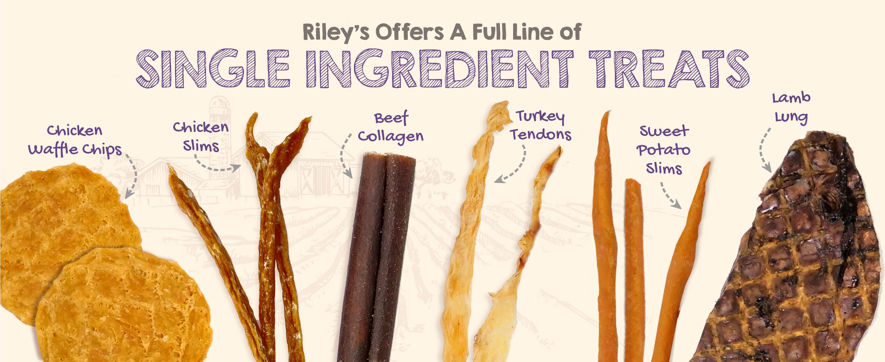Riley's Turkey Tendons - Dehydrated Dog Treats - Made in USA - Single Ingredient - Multiple Sizes Riley's Turkey Tendons - Dehydrated Dog Treats - Made in USA - Single Ingredient - Multiple Sizes