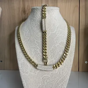 Gold Plated Monaco Necklace and Bracelet Set