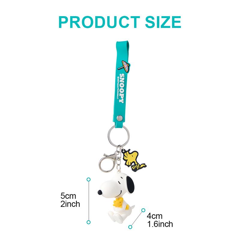 Snoopy Summer Adventure 3D Keychain Cute Bag Charm for Travel Daily Carry & Gifts Recycled Material Fun & Practical Accessory