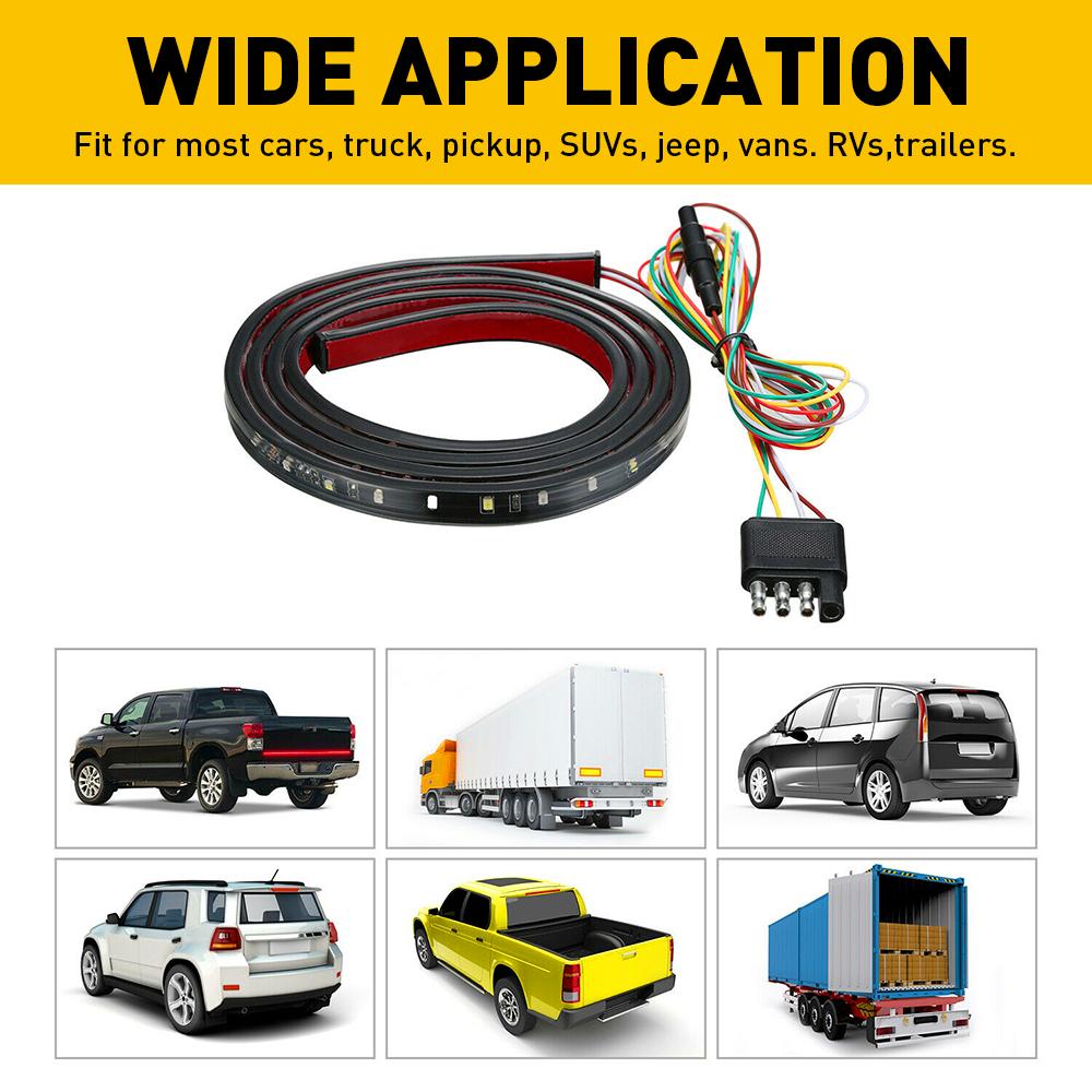 60" LED Strip Tailgate Light Bar Reverse Brake Signal For Chevy Ford Dodge Truck 60" LED Strip Tailgate Light Bar Reverse Brake Signal For Chevy Ford Dodge Truck