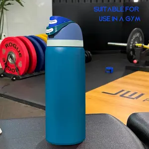 Ow-(Dark Denim) Sports Water Bottle,Travel water bottle, 32oz/945ml,Double-layer vacuum insulated ice-preserving outdoor cycling water bottle, equipped with a heat-resistant ice-water cup straw,100% leak-proof, Drinkware, Insulated Tumbler-work bottle