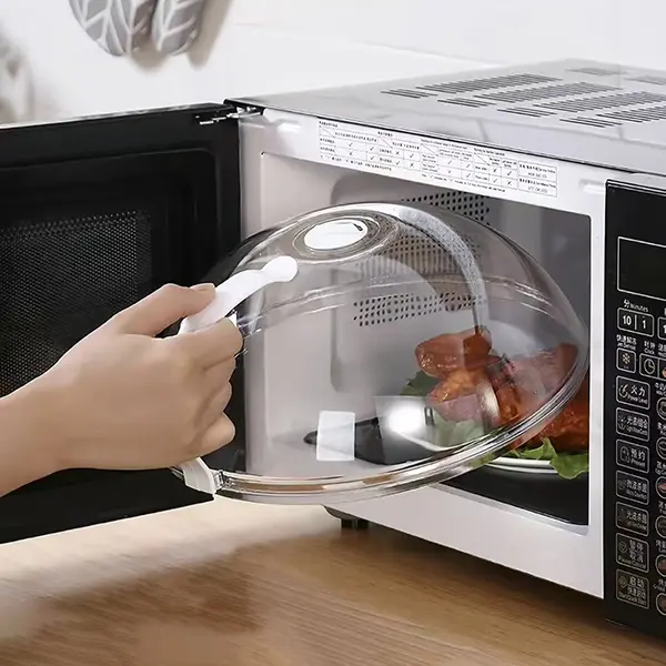 Microwave Splatter Cover, 10 inch Clear MicrowavePlate Cover Lid for Food, Kitchen GadgetsAccessories for Microwave OvenKitchenware Utensils