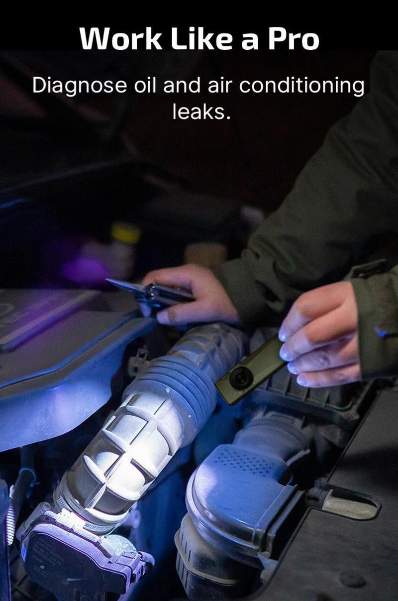 OLIGHT Arkfeld Pro Rechargeable EDC Flashlight with Green Beam, UV Light and White LED Combo, 1300 Lumens Flat Flashlights for Emergency