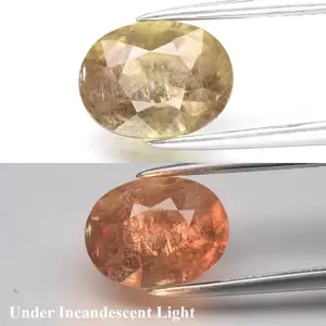 3.22ct ETW Natural Color Change Sapphire Gemstone – Oval Cut