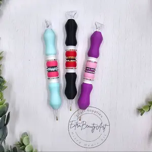 Color Block Diamond Painting Pen 3D Printed Multiplacer Push Tip Dual Ended Replacable Tip Art Tool with Colorful Design E-painter Compatible Plastic Tips