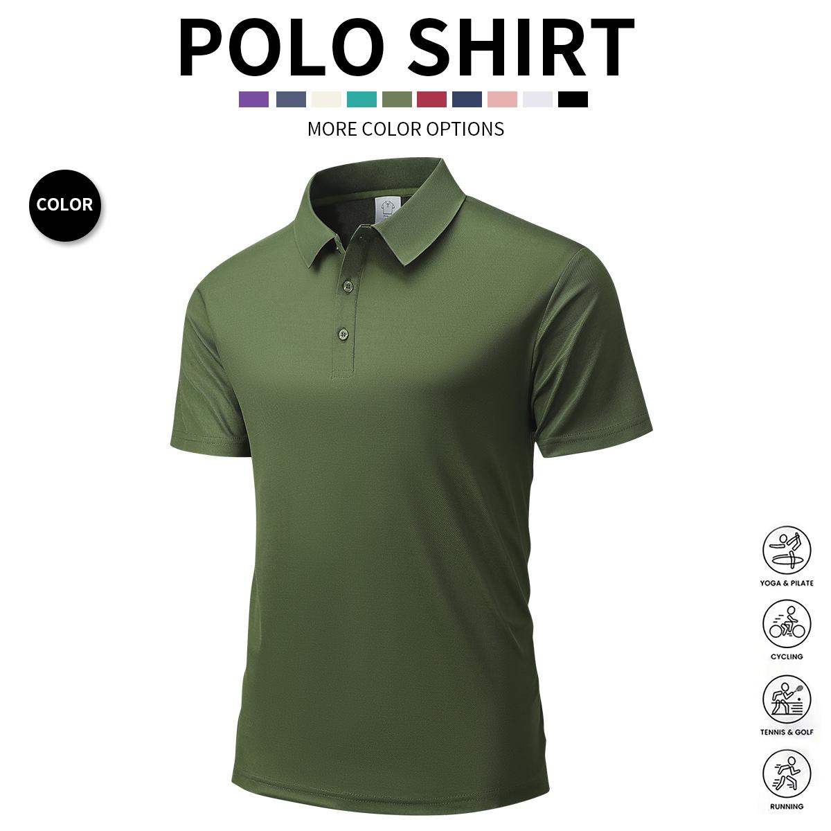 Men's 3-Pack Short-Sleeve Polo Shirt, Casual Summer Golf & Weekend Wear, Breathable Knit Fabric, Regular Fit, Casual Apparel, Activewear Athletic Sports Clothing