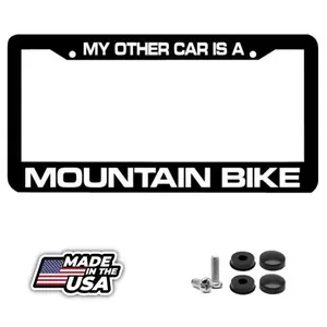 My other car is a MOUNTAIN BIKE License Plate Frame