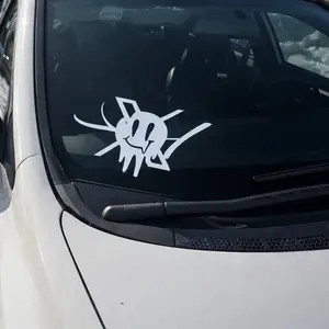 Locally Hated Smiley Side Windshield Decal