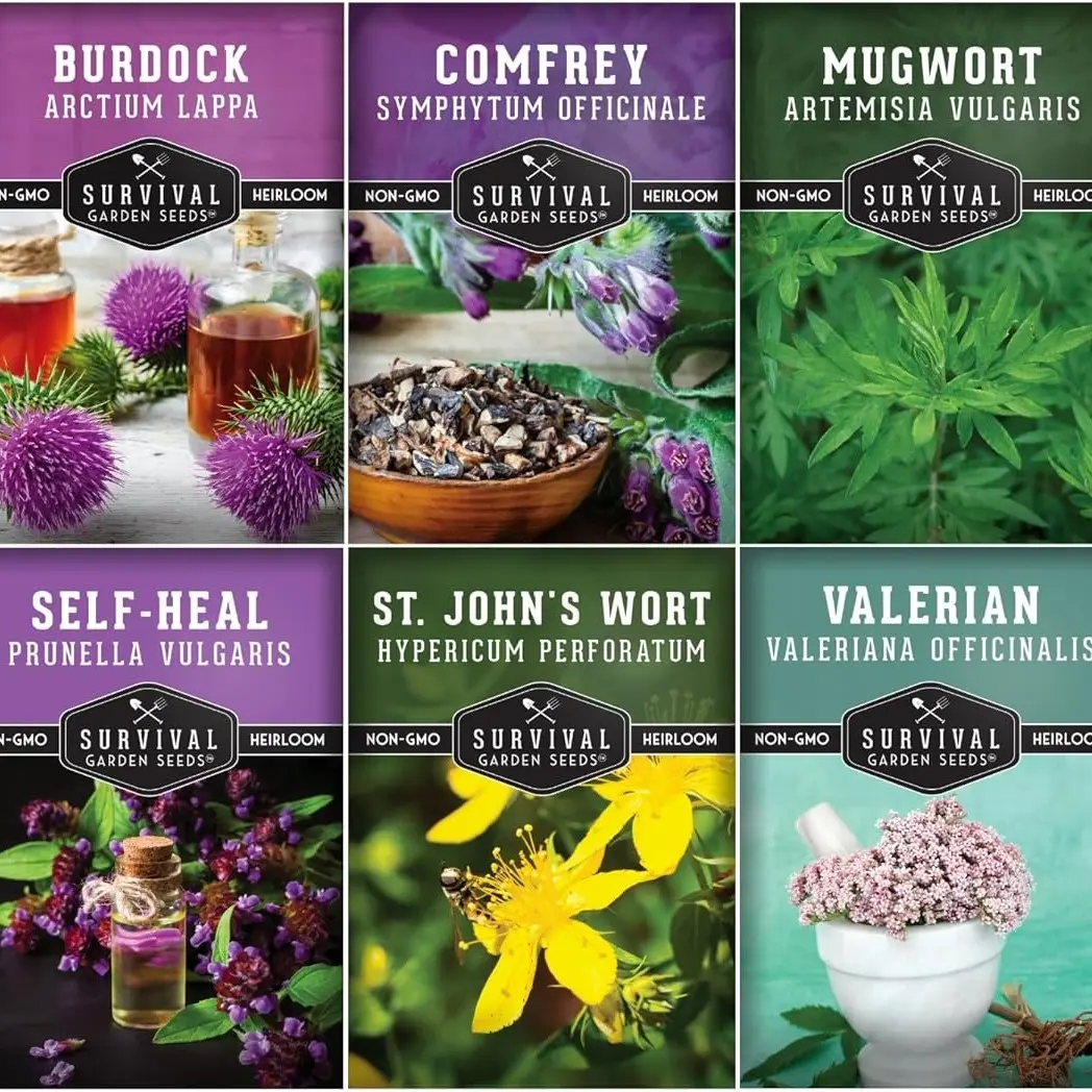Medicinal Herbs – 36 Heirloom Seeds 