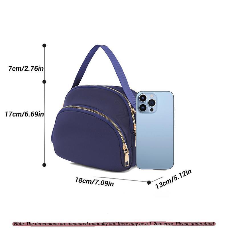 【Christmas Gifts】Solid color Trendy Quilted Crossbody Bag, Nylon Shoulder Bag, Outdoor exercise, portable,Women's Casual Purse & Handbag,shopping, travel, fitness essential lightweight wallet