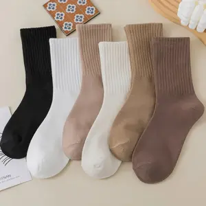5-Pair Stack Socks Set – Soft and Stretchy Ribbed Design for Casual, Layered, or Boho-Style Outfits 5-Pair Stack Socks Set – Soft and Stretchy Ribbed Design for Casual, Layered, or Boho-Style Outfits