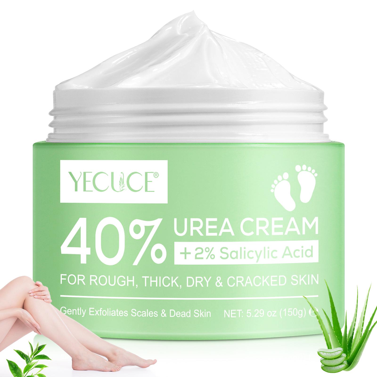 Yecuce 40% Urea Cream for Feet & Hands Deep Moisturizer Dry Skin Callus Remover Hydrating Exfoliating Body Moisture Nails Hydrate Moisturizing 4.23 oz tiktokshopspringglowup