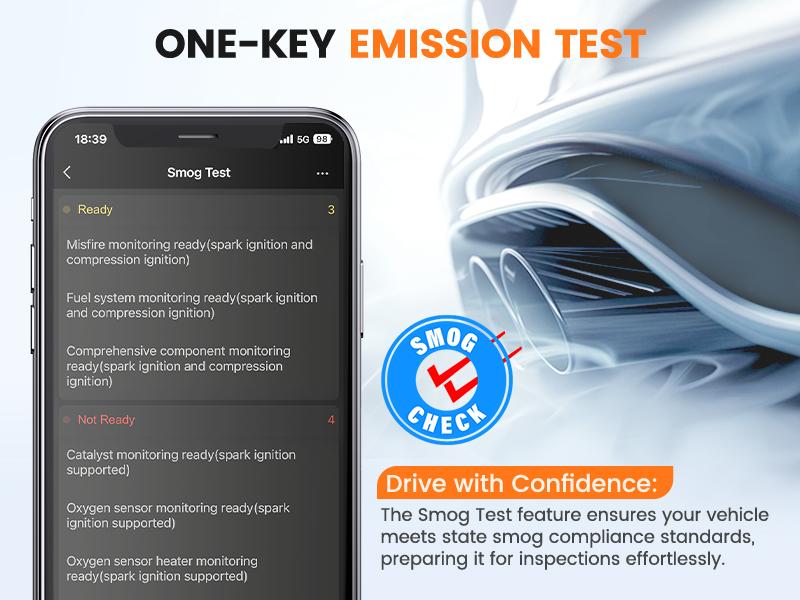 Ancel Echo OBD2 Scanner Bluetooth - All Systems Car Diagnostic Tool,  Bidirectional  Code Reader with Resets,  Battery Registration Wireless OBD2