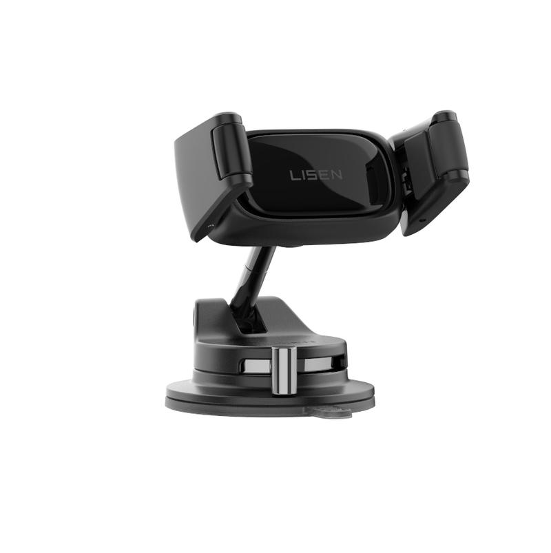 Lisen Maxfit Car Phone Holder Universal  Phone Holder, 360-Degree Rotating Phone Mount (upgraded clip for easy attachment and removal), Suitable For 4-7 inch Smartphones Such as iPhone, Samsung, Google, and Nokia