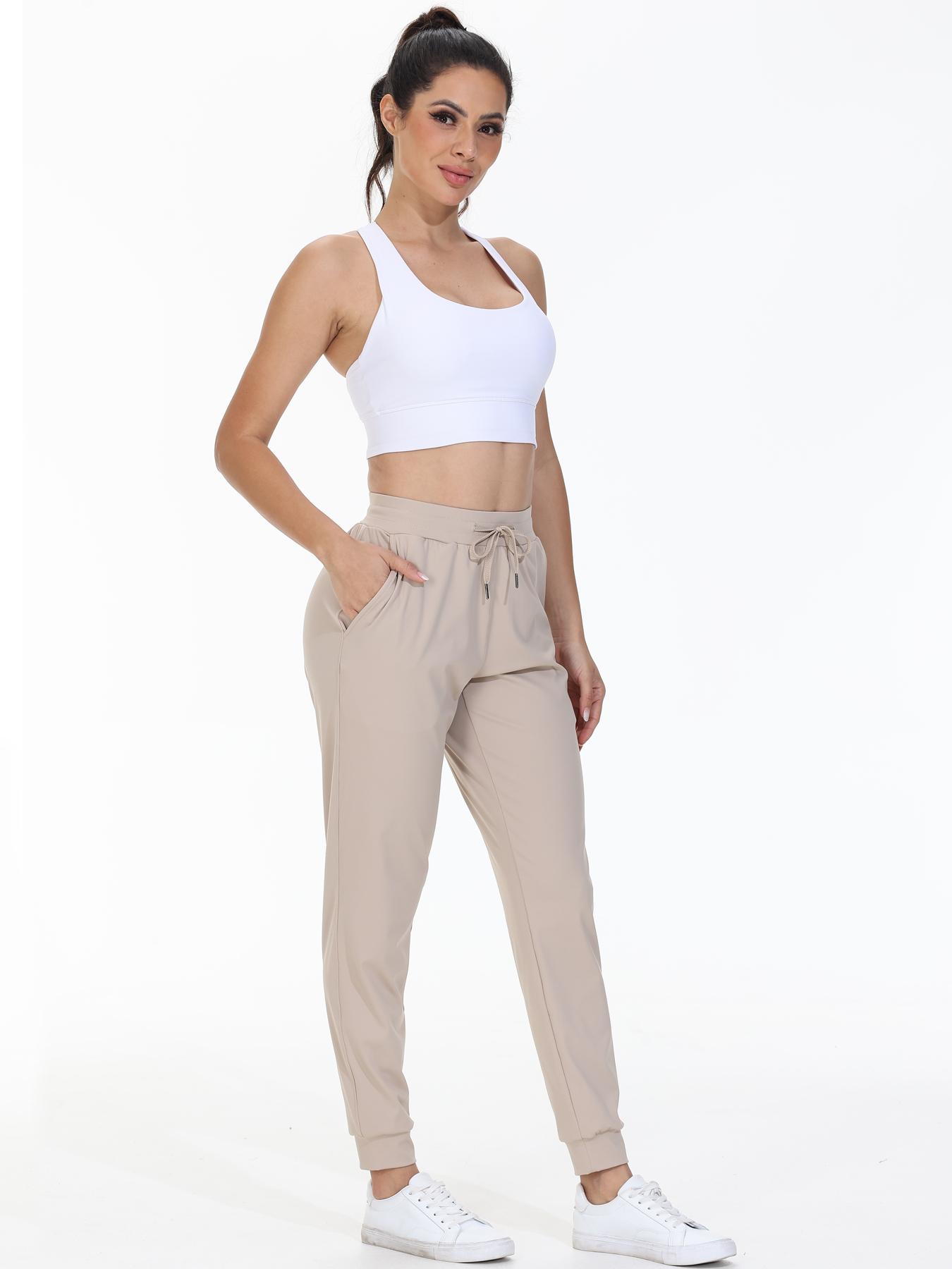 Women's High Waisted Athletic Joggers with Drawstring & Side Pockets ,Workout Yoga Gym Sweatpants , Lounge Pants for Running, Fitness, Casual Everyday Active Wear Women's High Waisted Athletic Joggers with Drawstring & Side Pockets ,Workout Yoga Gym Sweatpants , Lounge Pants for Running, Fitness, Casual Everyday Active Wear