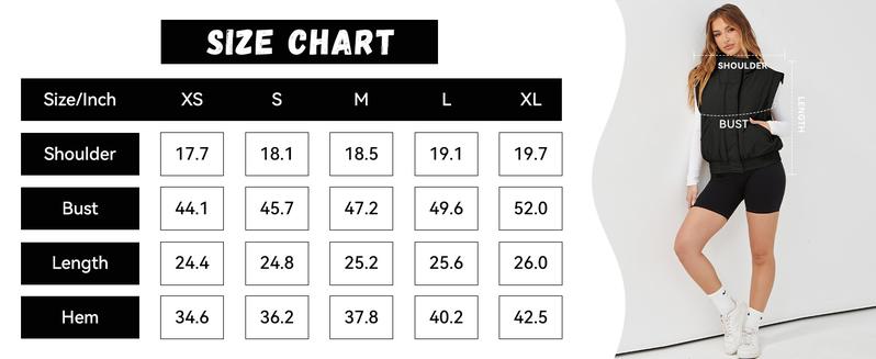 Naeduo Womens Puffer Vest Cropped Lightweight Button Down Quilted Vest Sleeveless Padded Gilet Coat with Pockets