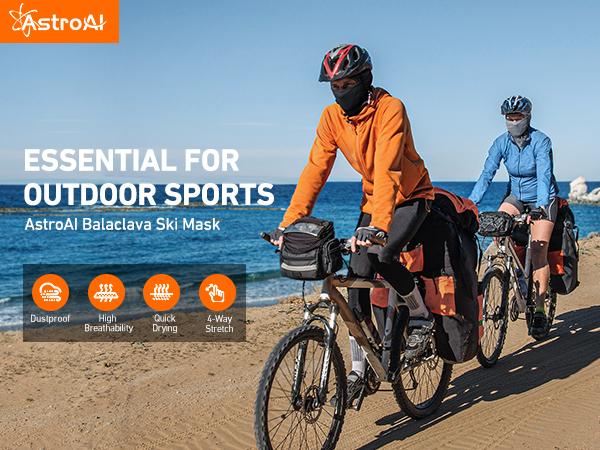 AstroAI Balaclava Winter Ski Mask Winter Fleece Thermal Face Mask Cover for Men Women Warmer Windproof Breathable, Cold Weather Gear for Skiing, Outdoor Work, Motorcycling, Snowboarding, Grey-M, 21.5-23