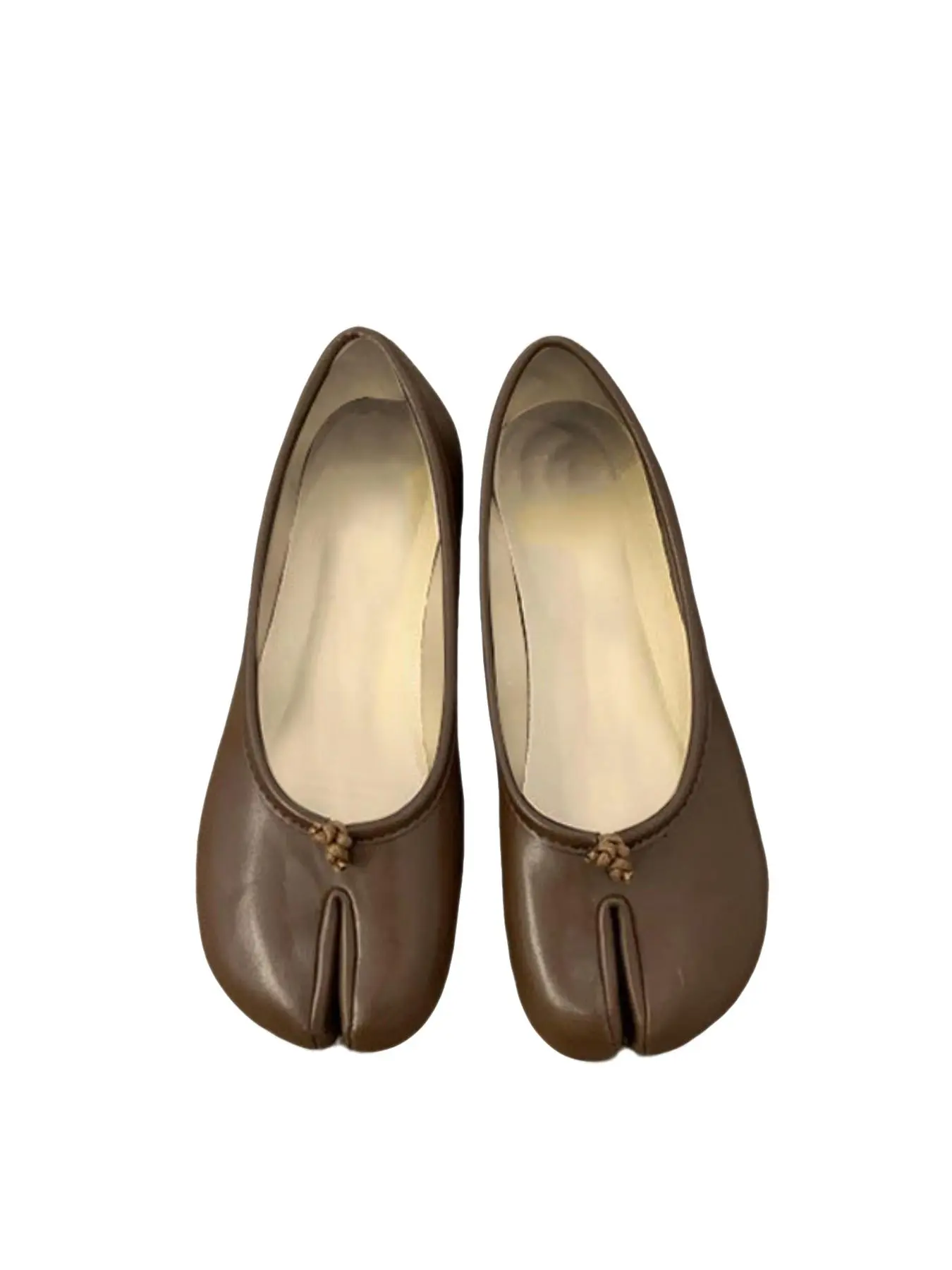 Women's Split-Toe Loafer Flats, Rounded Toe, Vintage-Inspired Slip-On Casual Shoes, Versatile Shoes, Footwear, Casual Fall Shoes, Affordable Loafers