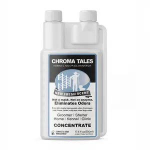 【Pet Fun Mall】17.6 OZ Pet Stain & Odor Eliminator Concentrate - Safe Enzyme-Free Kennel Deodorizer for Carpets, Floors, Dog Beds & Litter Boxes - Fresh Scent