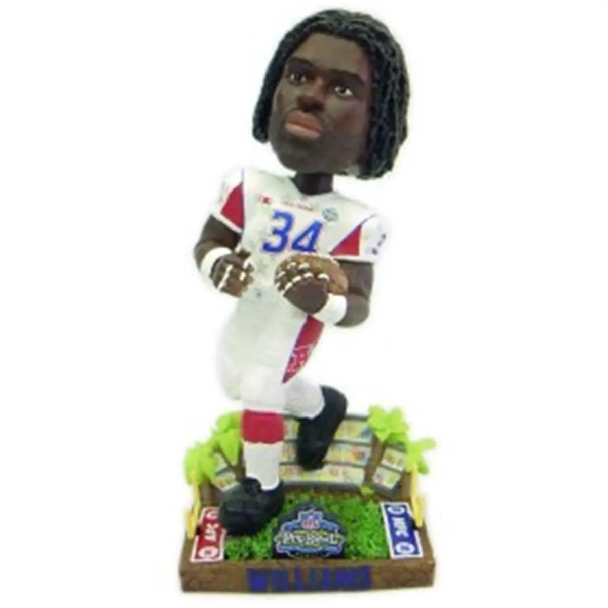 212 MAIN 2003 Pro Bowl Commemorative Football Ricky Williams Bobblehead - 8" Tall, Hand Crafted, Highly Detailed Forever Collectibles Sports Accessory, Limited Editions