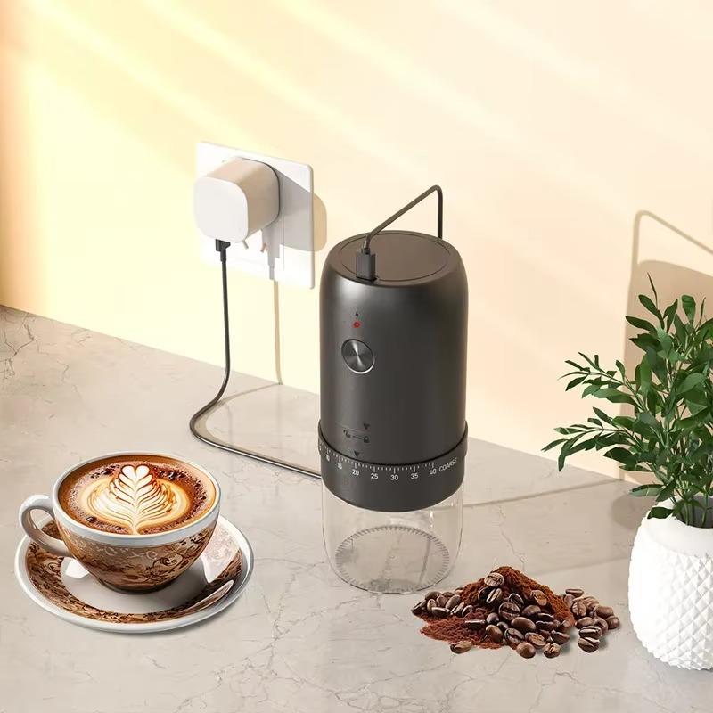 Portable Electric Coffee Grinder, Rechargeable Household Coffee Grinding Machine, 40 Gears External Adjustment, Perfect for Vacation and Travel